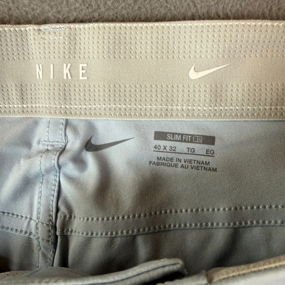 Nike Dri-FIT Slim Fit Golf Pants Mens 40x32 Light Blue 5-Pocket Trousers NEW - Picture 3 of 9